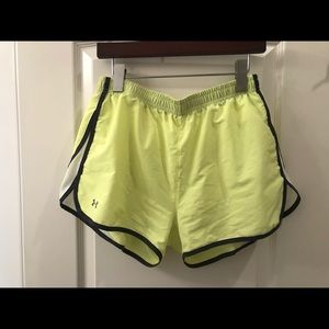 Neon Yellow Under Armour Shorts
